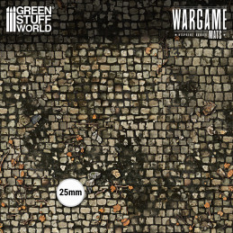 Tapis néoprène 22x30" Cursed Cobblestones compatible avec Age of Sigmar et Warcry