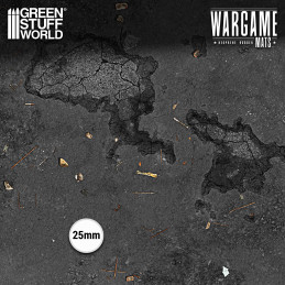 Tapis néoprène 22x30" Wasteland Asphalt compatible avec Kill Team Tapis néoprène 22x30" Wasteland Asphalt compatible avec Kill Team