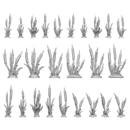 3D printed set - CATTAILS Plants 1:48-1:35