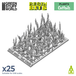 Set impreso en 3D - Juncos Plantas y vegetacion Set impreso en 3D - Juncos Plantas y vegetacion