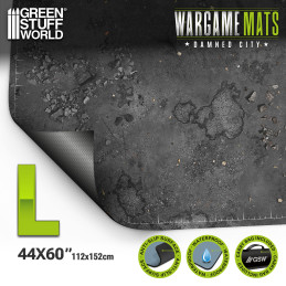 Tapete Neopreno 44x60" Wasteland Asphalt Tapete Neopreno 44x60" Wasteland Asphalt
