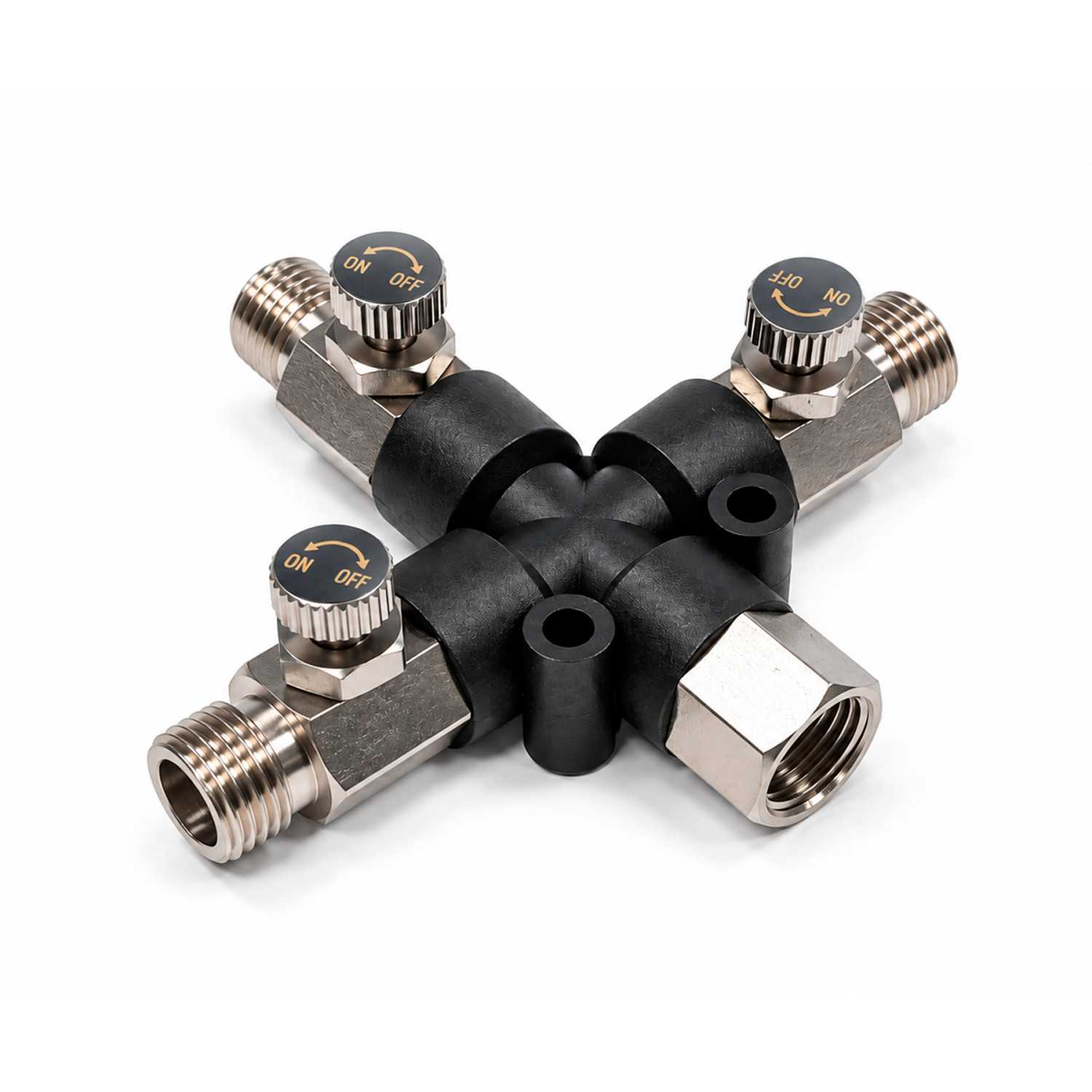 Adaptador triple para aerógrafo | Distribuidor de aire de 3 vías Adaptador triple para aerógrafo | Distribuidor de aire de 3 vías