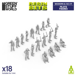 Pilotenfiguren 1:144 | Kit für Mecha, Gundams und Gunpla