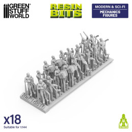 Figurines de mécaniciens 1:144 | Kit pour Mecha, Gundams et Gunpla