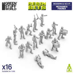 Figurine di meccanici 1:100 | Kit per Mecha, Gundam e Gunpla Figurine di meccanici 1:100 | Kit per Mecha, Gundam e Gunpla