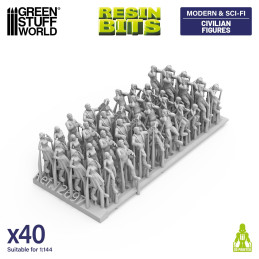 Figuren von Zivilisten 1:144 | Kit für Mecha, Gundams und Gunpla Figuren von Zivilisten 1:144 | Kit für Mecha, Gundams und Gunpla
