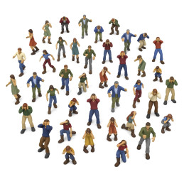 Figurines de civils 1:144 | Kit pour Mecha, Gundams et Gunpla