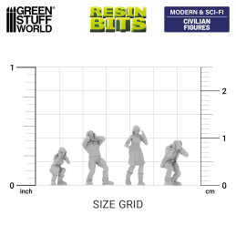 Figurines de civils 1:144 | Kit pour Mecha, Gundams et Gunpla Figurines de civils 1:144 | Kit pour Mecha, Gundams et Gunpla