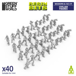 Figuren von Zivilisten 1:144 | Kit für Mecha, Gundams und Gunpla Figuren von Zivilisten 1:144 | Kit für Mecha, Gundams und Gunpla