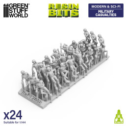 Figuren von verwundeten Soldaten 1:144 | Kit für Mecha, Gundams und Gunpla