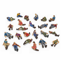 Figurines de civils blessés 1:144 | Kit pour Mecha, Gundams et Gunpla