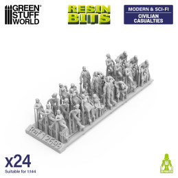 Figurines de civils blessés 1:144 | Kit pour Mecha, Gundams et Gunpla Figurines de civils blessés 1:144 | Kit pour Mecha, Gundams et Gunpla