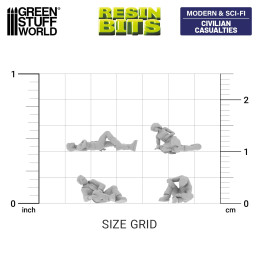 Figuras de civiles heridos 1:144 | Kits para Mecha Gundams y Gunpla