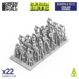 Figurine di civili 1:100 | Kit per Mecha, Gundam e Gunpla Figurine di civili 1:100 | Kit per Mecha, Gundam e Gunpla