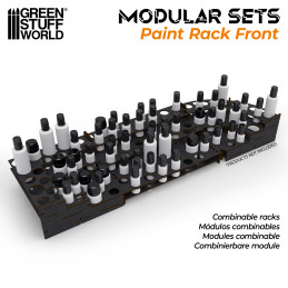 Présentoir Modulaire Noir pour Peinture - FRONTAL