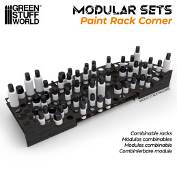 Présentoir Modulaire Noir pour Peinture - COIN