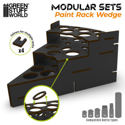 Black Modular Paint Rack - WEDGE Black Modular Paint Rack - WEDGE