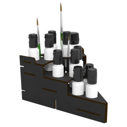 Présentoir Modulaire Noir pour Peinture - RAYON