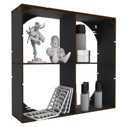 Black MDF Multipurpose Rack x4 Black MDF Multipurpose Rack x4