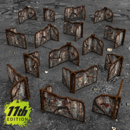 Muros esquina prepintados desmontables 11ª edición (Pack x16)