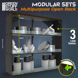Black Multipurpose Open Rack Black Multipurpose Open Rack