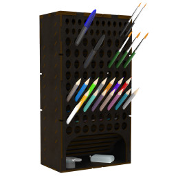 Black Vertical Paint Brush Holder | Paintbrush organizer Black Vertical Paint Brush Holder | Paintbrush organizer