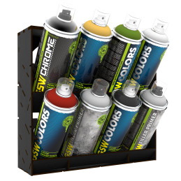 Rangement pour bombes aérosols - Noir