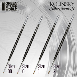 Set Pinceles Kolinsky SILVER SERIES (S) Pinceles Kolinsky Set Pinceles Kolinsky SILVER SERIES (S) Pinceles Kolinsky