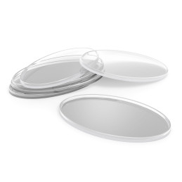 Hollow Plastic Bases -TRANSPARENT - Oval 75x42mm | Acrylic Oval Bases