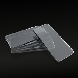80x40mm quadratisch und transparent Acryl Basen | Quadratische transparente Basen