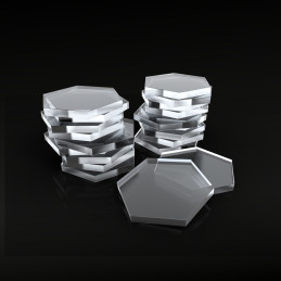Socles Acryliques HEXAGONAL 30 mm Transparent | Hexagonale Socles Acryliques HEXAGONAL 30 mm Transparent | Hexagonale