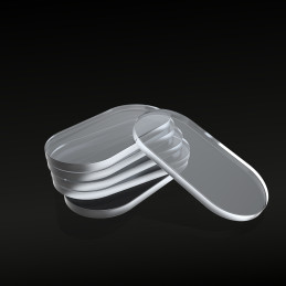 Acrylic Bases - Oval Pill 50x25mm CLEAR | Acrylic Oval Bases Acrylic Bases - Oval Pill 50x25mm CLEAR | Acrylic Oval Bases