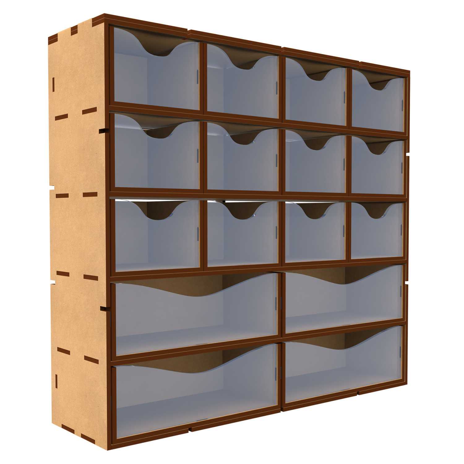 Cajonera vertical madera DM Organizadores de madera DM Cajonera vertical madera DM Organizadores de madera DM