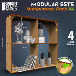 Support multifonctionnel en MDF x4 | Bois MDF