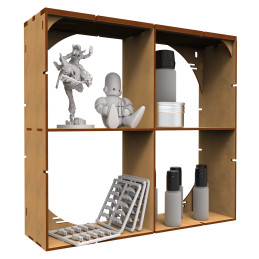 MDF Multipurpose Rack x4 | MDF Wood Displays