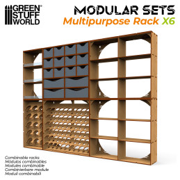 Cajonera Multiuso DM x6 Organizadores de madera DM