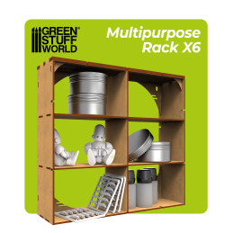 MDF-Mehrzweckregal x6 | MDF-Holz MDF-Mehrzweckregal x6 | MDF-Holz