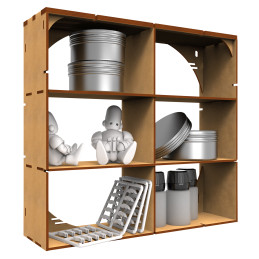 Support multifonctionnel en MDF x6 | Bois MDF