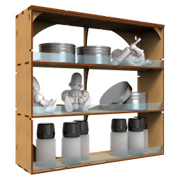 Étagères ouvertes multifonctionnelles | Bois MDF