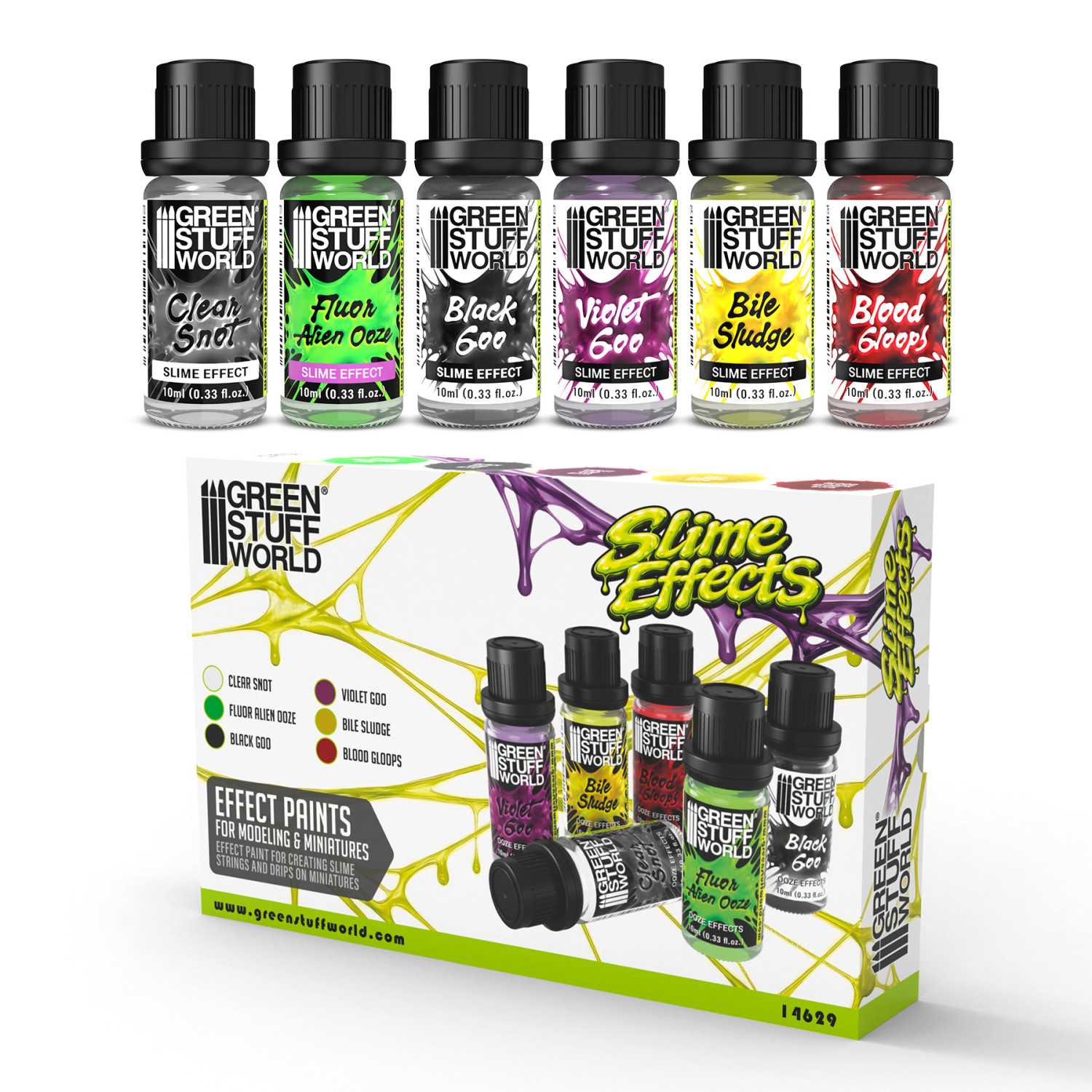 Set Colori Effetti Slime per Modellismo e Miniature