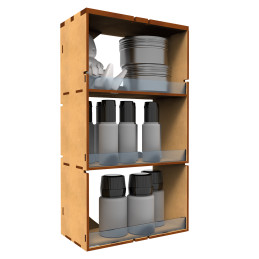 Présentoir vertical polyvalent - LITE | Bois MDF