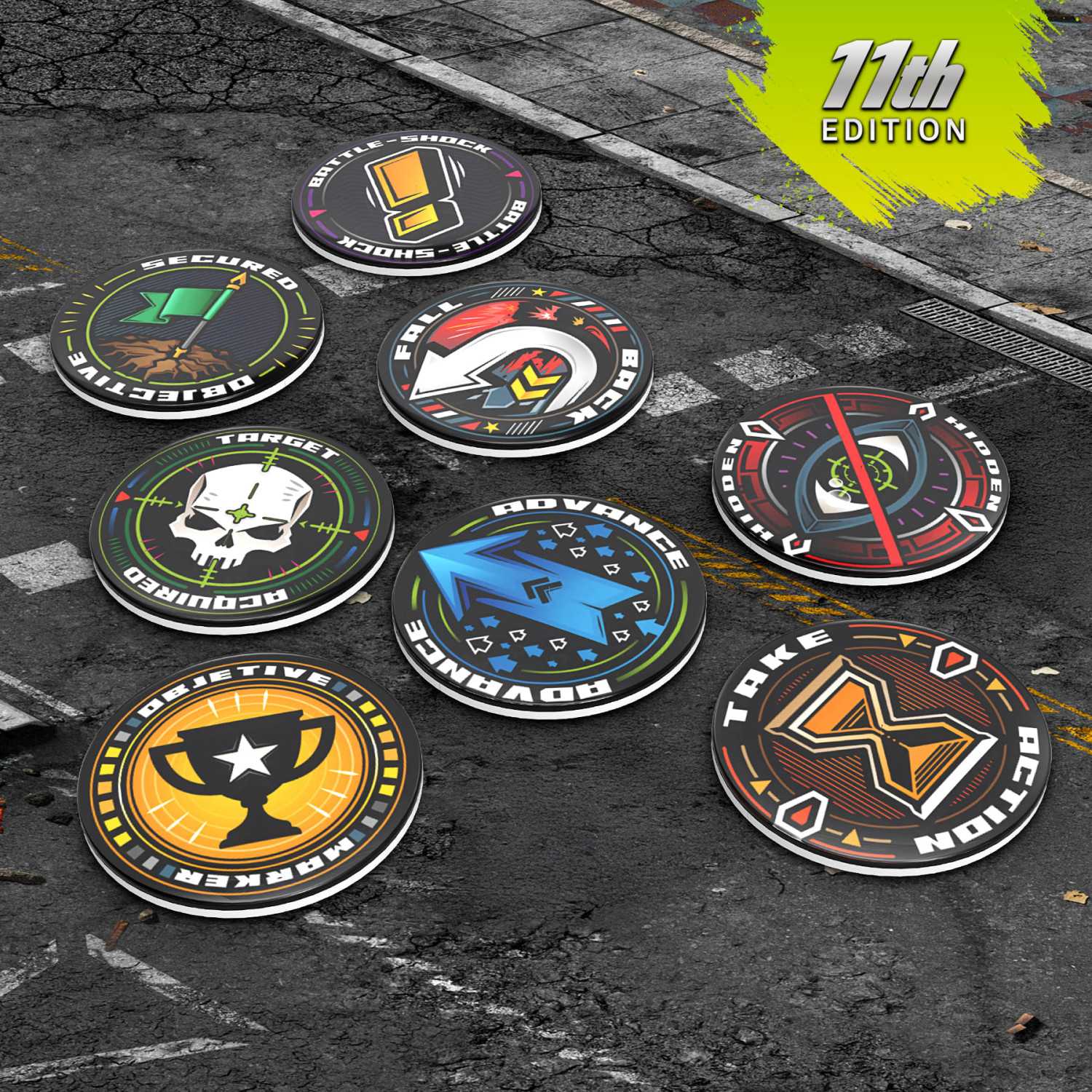 Tokens Wh40k 11 Edición compatibles con tokens warhammer 40k Tokens Wh40k 11 Edición compatibles con tokens warhammer 40k