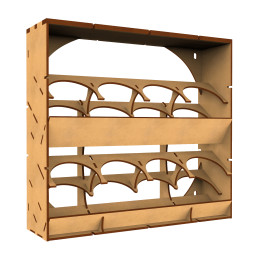 Rangement bombe aerosol | Bois MDF