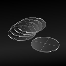 70 mm runde Acryl Basen (Legion) | Star Wars Legion Transparente Basen