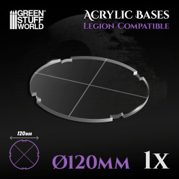 Acrylic Bases - Round 120 mm (Legion) | Acrylic Bases Star Wars Legion Acrylic Bases - Round 120 mm (Legion) | Acrylic Bases Star Wars Legion