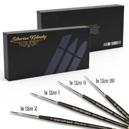 Premium GOLD SERIES Sibirischer Kolinsky Pinselset