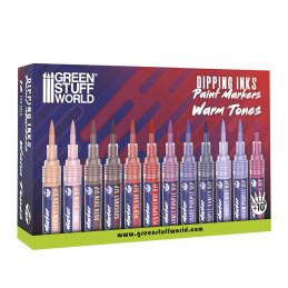 Dipping Ink Marker Pack - Warm for painting miniatures Dipping Ink Marker Pack - Warm for painting miniatures