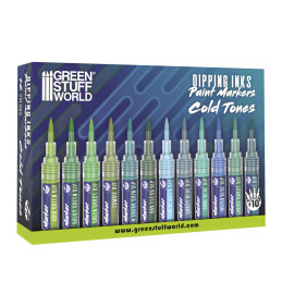 Dipping Ink Marker Pack - Cold for painting miniatures Dipping Ink Marker Pack - Cold for painting miniatures