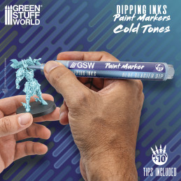 Dipping Ink Marker Pack - Cold for painting miniatures Dipping Ink Marker Pack - Cold for painting miniatures