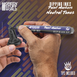 Pennarelli Dipping Ink - colori Neutri per dipingere miniature